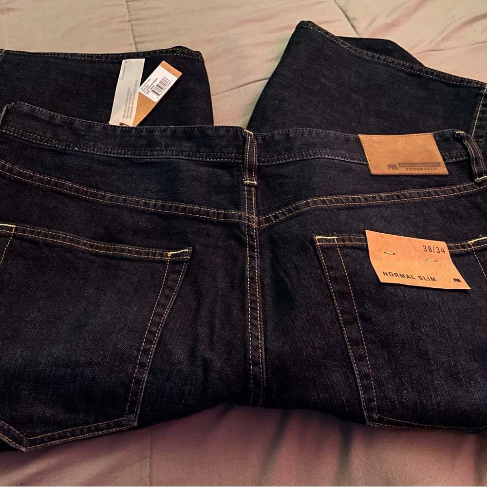 BNWT The Normal Brand Dark denim jeans size 38x34, never worn/no stains